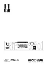 Предварительный просмотр 1 страницы Hill Audio DMP-230 User Manual