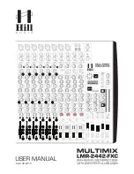 Предварительный просмотр 1 страницы Hill Audio Multimix LMR-2442-FXC User Manual