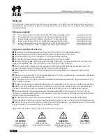 Предварительный просмотр 2 страницы Hill Audio Multimix LMR-2442-FXC User Manual