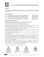 Предварительный просмотр 2 страницы Hill Audio PMA 1020 User Manual