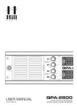 Hill Audio QPA-2800 User Manual preview