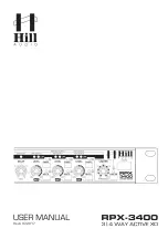 Предварительный просмотр 1 страницы Hill Audio RPX-3400 User Manual