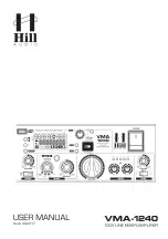 Preview for 1 page of Hill Audio VMA-1240 User Manual