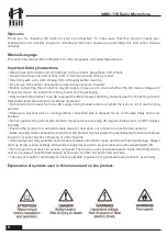 Preview for 2 page of Hill Audio WMU-116-B User Manual