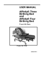 Hill-Rom Affinity Four Birthing Bed User Manual предпросмотр