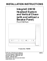 Preview for 1 page of Hill-Rom Itegris 2001B Installation Instructions Manual