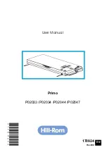 Предварительный просмотр 3 страницы Hill-Rom Primo P02033 User Manual