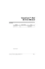 Preview for 3 page of Hill-Rom VersaCare P3200 Service Manual