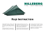 Preview for 1 page of Hilleberg Rajd Instruction