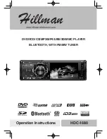 Hillman HDC-1680 Operation Instructions Manual предпросмотр