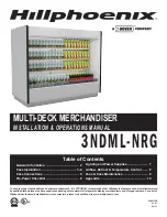 Preview for 1 page of Hillphoenix 3NDML-NRG Installation & Operation Manual