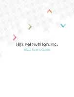 Hill's Pet Nutrition AGL3 User Manual предпросмотр