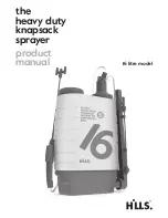 Hills 16 litre sprayer Product Manual предпросмотр