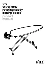 Hills Extra Large Rotating Caddy Ironing Board Product Manual preview