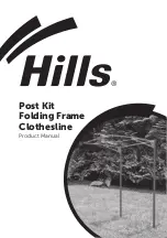 Preview for 1 page of Hills Folding Frame Clothesline Series Product Manual