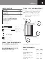 Preview for 3 page of Hills Folding Frame Clothesline Series Product Manual