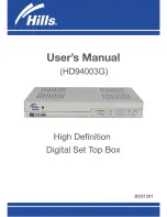 Preview for 1 page of Hills HD94003G User Manual