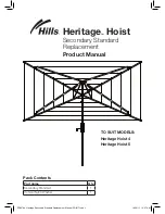 Preview for 1 page of Hills Heritage Hoist 4 Product Manual