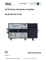 Hills HG 30115 AU Operating Manual preview