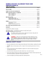 Preview for 3 page of Hillsboro 2500 Series Owner'S Manual