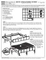 Предварительный просмотр 2 страницы Hillsdale Furniture 1017-010A Manual