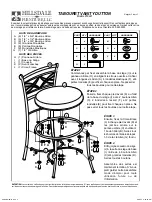 Предварительный просмотр 2 страницы Hillsdale Furniture Dutton Vanity Stool 50941 Assembly Instructions