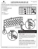 Hillsdale Furniture HAWTHORNE HEADBOARD SET 100796-101737 Manual предпросмотр