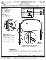 Предварительный просмотр 1 страницы Hillsdale Furniture LANI UPHOLSTERED HEADBOARD Manual