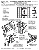 Предварительный просмотр 1 страницы Hillsdale Furniture WESTMINSTER WST-BQHFB Assembly Instructions