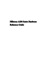 Hillstone A200 Series Hardware Reference Manual preview