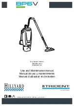 Hillyard Trident BP6V Use And Maintenance Manual предпросмотр