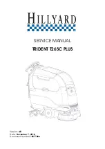 Preview for 1 page of Hillyard TRIDENT T26SC PLUS Service Manual