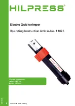 Предварительный просмотр 4 страницы Hilpress 11676 Operating Instruction