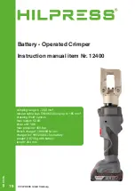 Preview for 19 page of Hilpress 12400 Safety And Operating Instructions Manual