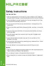 Preview for 22 page of Hilpress 12400 Safety And Operating Instructions Manual