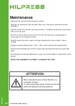 Preview for 24 page of Hilpress 12400 Safety And Operating Instructions Manual