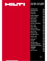 Hilti AG 100-7 Operating Instructions Manual preview