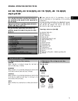 Предварительный просмотр 6 страницы Hilti AG 100-7 Operating Instructions Manual