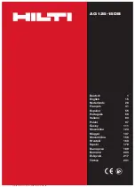 Hilti AG 125-15DB Original Operating Instructions предпросмотр