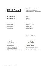 Preview for 283 page of Hilti AG 125-7SE Original Operating Instructions