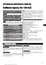 Preview for 181 page of Hilti AG 125-A22 Operating Instructions Manual