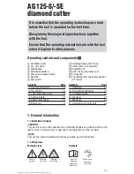 Предварительный просмотр 17 страницы Hilti AG 125-S Operating Instructions Manual