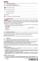 Предварительный просмотр 140 страницы Hilti AG 180-20 D Original Operating Instructions