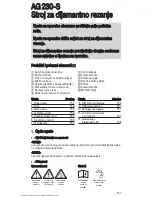 Preview for 161 page of Hilti AG 230-S Operating Instructions Manual