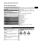 Предварительный просмотр 5 страницы Hilti AG 700-14D Operating Instructions Manual