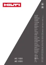 Hilti AIC 1000 Original Operating Instructions preview