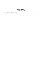 Preview for 4 page of Hilti AIC 600 Manual