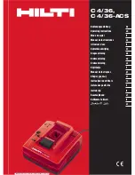 Hilti C 4/36 Original Operating Instructions предпросмотр