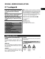 Предварительный просмотр 3 страницы Hilti C7 Operating Instructions Manual