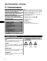 Preview for 74 page of Hilti C7 Operating Instructions Manual